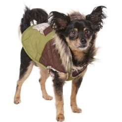 Frisco Heavy Weight 2-Tone Sherpa Lined Hybrid Quilted Dog & Cat Parka -Pet Cat Store 718038 PT2. AC SS1800 V1703184683