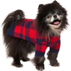 Frisco Fleece Lined Buffalo Plaid Mock Neck Dog & Cat Sweater -Pet Cat Store 718470 PT2. AC SS1800 V1703184630
