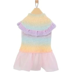 Frisco Rainbow Dog & Cat Sweater Dress 13 Frisco Rainbow Dog & Cat Sweater Dress -Pet Cat Store 720934 PT3. AC SS1800 V1692977136