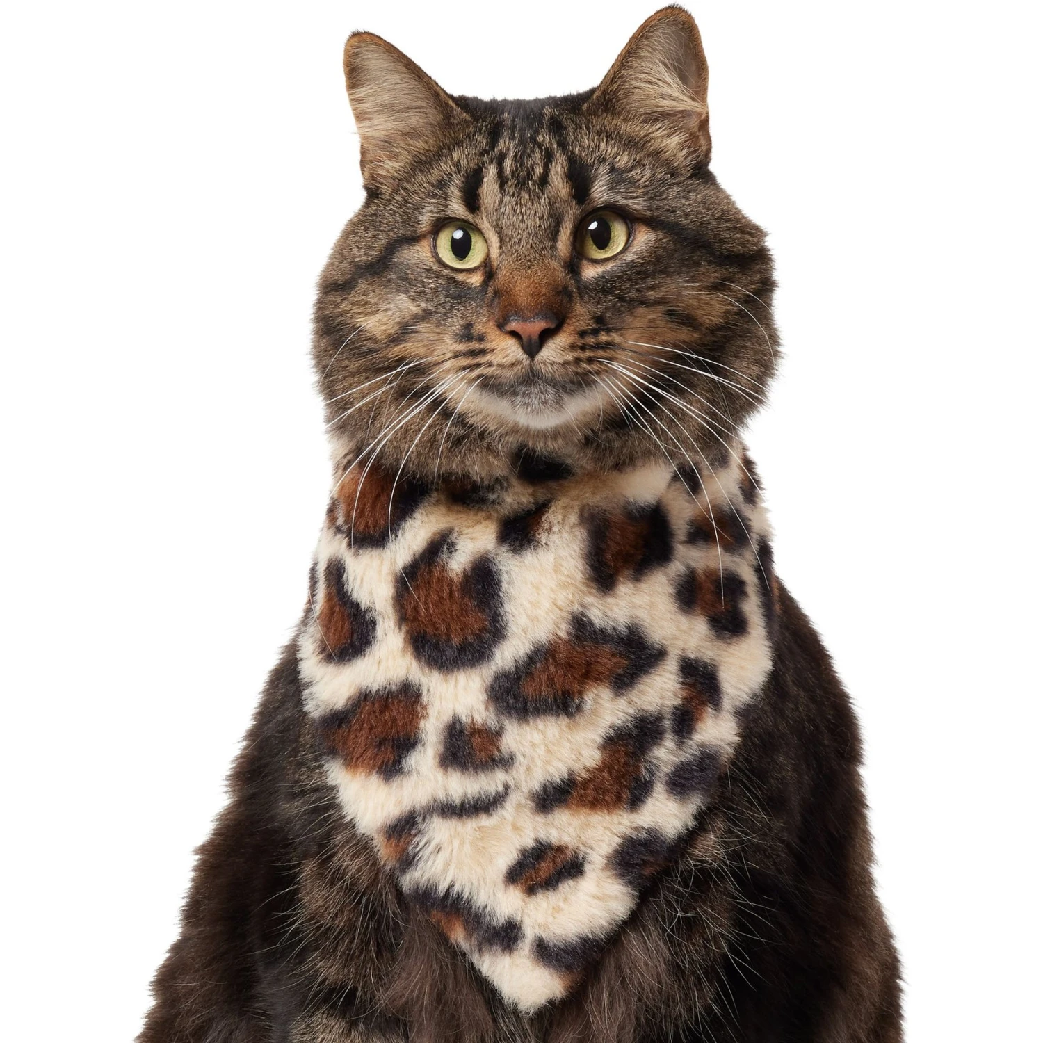 Frisco Leopard Faux Fur Dog & Cat Bandana 3 Frisco Leopard Faux Fur Dog & Cat Bandana