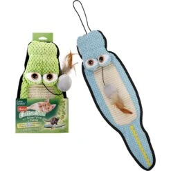 Frisco Natural Catnip & Hartz Cattraction Silver Vine & Catnip Gator Cat Scratcher Toy, Color Varies -Pet Cat Store 737470 PT5. AC SS1800 V1683212076