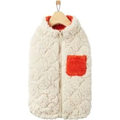Frisco Medium Weight Quilted Sherpa Dog & Cat Zipper Coat -Pet Cat Store 744166 PT3. AC SS1800 V1692978613