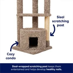 Frisco 64-in Real Carpet Wooden Cat Tree And Condo 9 Frisco 64-in Real Carpet Wooden Cat Tree And Condo -Pet Cat Store 914950 PT2. AC SS1800 V1697733055