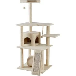 Frisco 62-in Faux Fur Cat Tree & Condo -Pet Cat Store 92259 PT5. AC SS1800 V1584453065