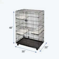 Frisco Collapsible Wire Cat Cage Playpen & Van Ness High Side Corner Cat Litter Pan, Blue 13 Frisco Collapsible Wire Cat Cage Playpen & Van Ness High Side Corner Cat Litter Pan, Blue -Pet Cat Store 933382 PT2. AC SS1800 V1692304951