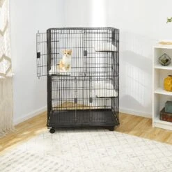 Frisco Collapsible Wire Cat Cage Playpen & Van Ness High Side Corner Cat Litter Pan, Blue 14 Frisco Collapsible Wire Cat Cage Playpen & Van Ness High Side Corner Cat Litter Pan, Blue -Pet Cat Store 933382 PT3. AC SS1800 V1692305267