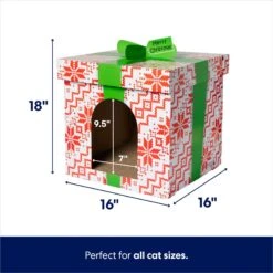 Frisco Holiday Gift Box Cardboard Cat House & Frisco Holiday Santa's Workshop Cardboard Cat House 13 Frisco Holiday Gift Box Cardboard Cat House & Frisco Holiday Santa's Workshop Cardboard Cat House -Pet Cat Store 986158 PT2. AC SS1800 V1698258056