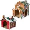 Frisco Holiday Log Cabin Cardboard Cat House & Frisco Holiday Santa's Workshop Cardboard Cat House -Pet Cat Store 986198 MAIN. AC SS1800 V1698257848