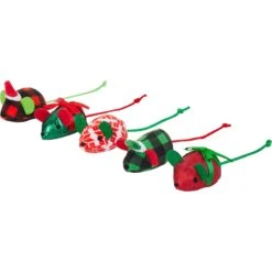 Frisco Holiday Festive Red Variety Pack Gift Box Cat Toy With Catnip, 14 Count & Frisco Holiday Mice Cat Toy With Catnip, 5 Count -Pet Cat Store 986270 PT5. AC SS1800 V1698258403