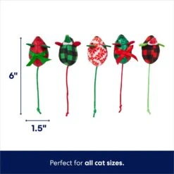 Frisco Holiday Festive Red Variety Pack Gift Box Cat Toy With Catnip, 14 Count & Frisco Holiday Mice Cat Toy With Catnip, 5 Count -Pet Cat Store 986270 PT6. AC SS1800 V1698258056
